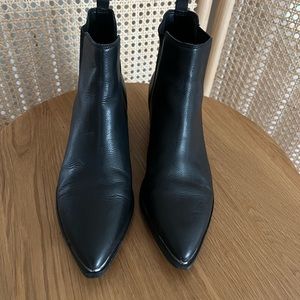 Marc Fisher Yale Chelsea Boot. Black Leather. Size 6.5. Good condition.